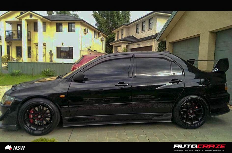 MITSUBISHI EVO ROTATE MATTE BLACK 